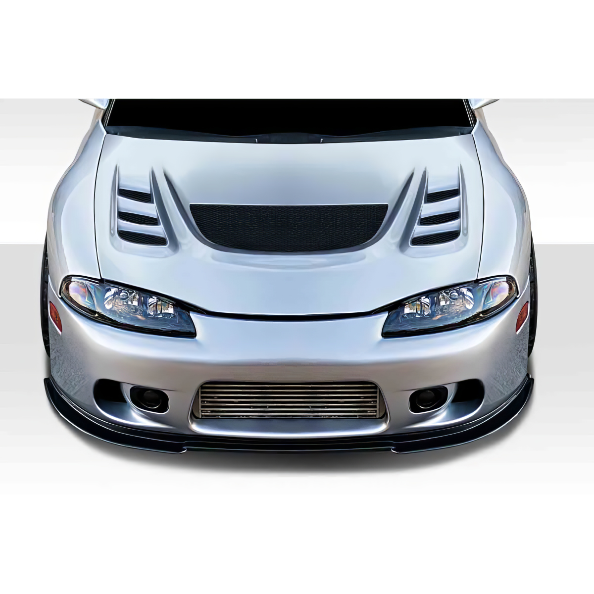 Modify your Eagle Talon 1995 with our Exterior/Hoods - Front view at eye level angle of the hood