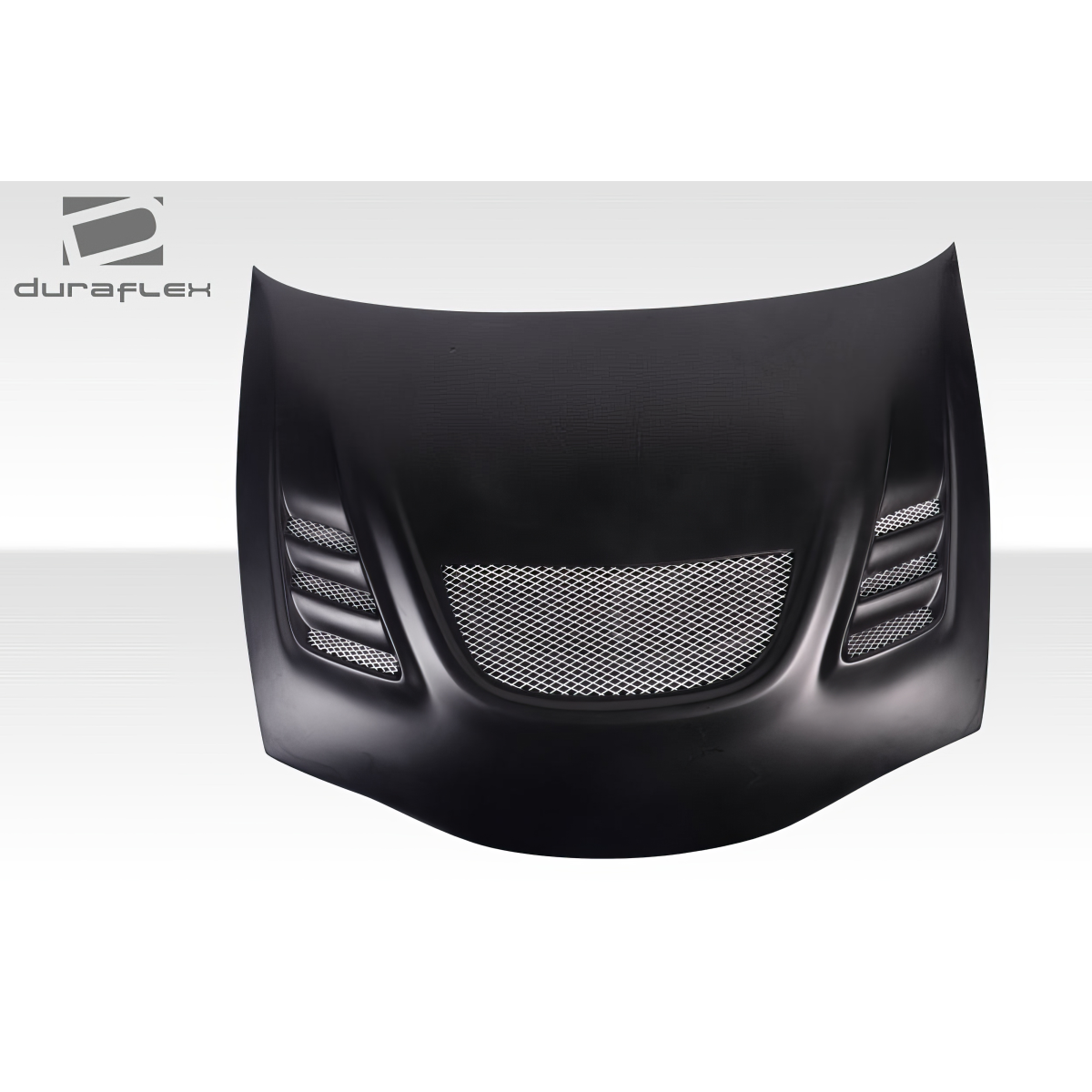 Modify your Eagle Talon 1995 with our Exterior/Hoods - Front view of a car hood at a flat angle