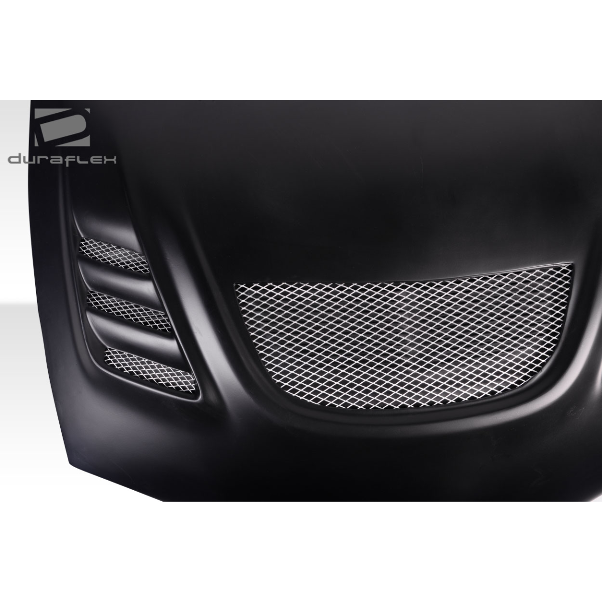 Modify your Eagle Talon 1995 with our Exterior/Hoods - Front view of car hood at a slight angle