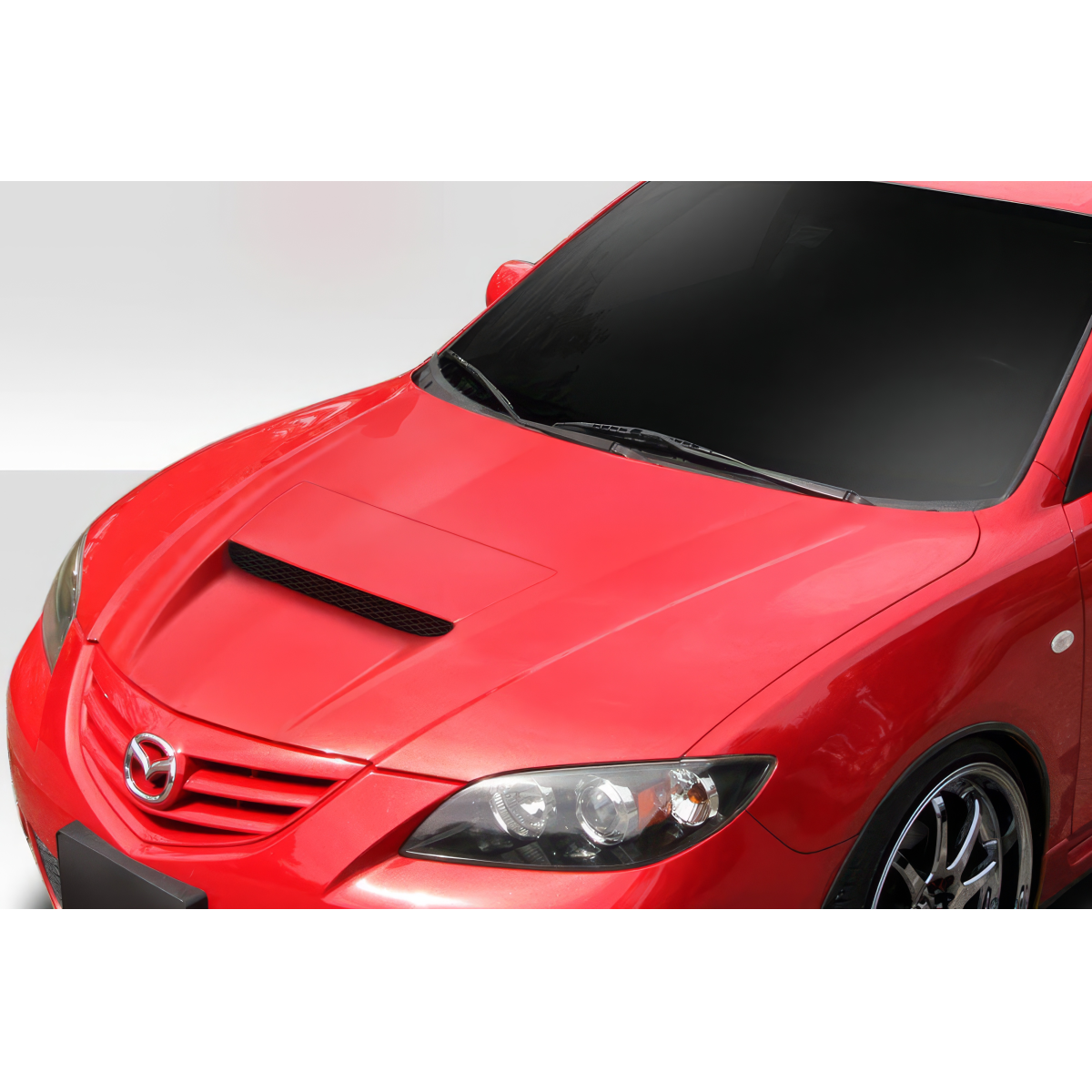 Modify your Mazda 3 2004 with our Exterior/Hoods - Top down angle of the Mazda 3 hood