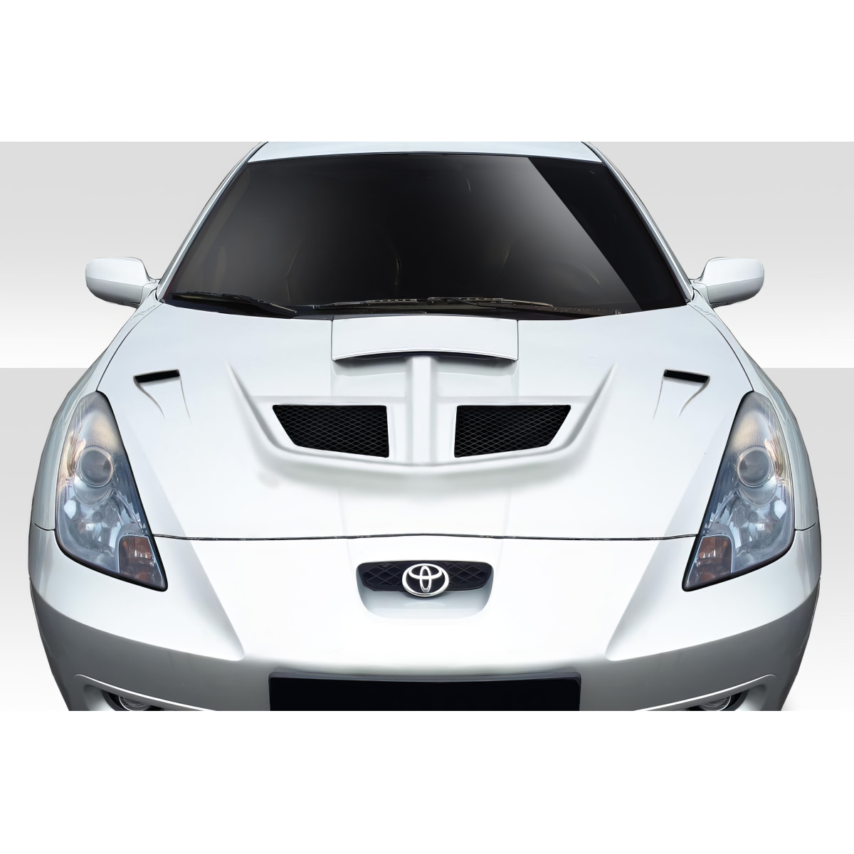 Modify your Toyota Celica 2000 with our Exterior/Hoods - Front angle view of car part hood