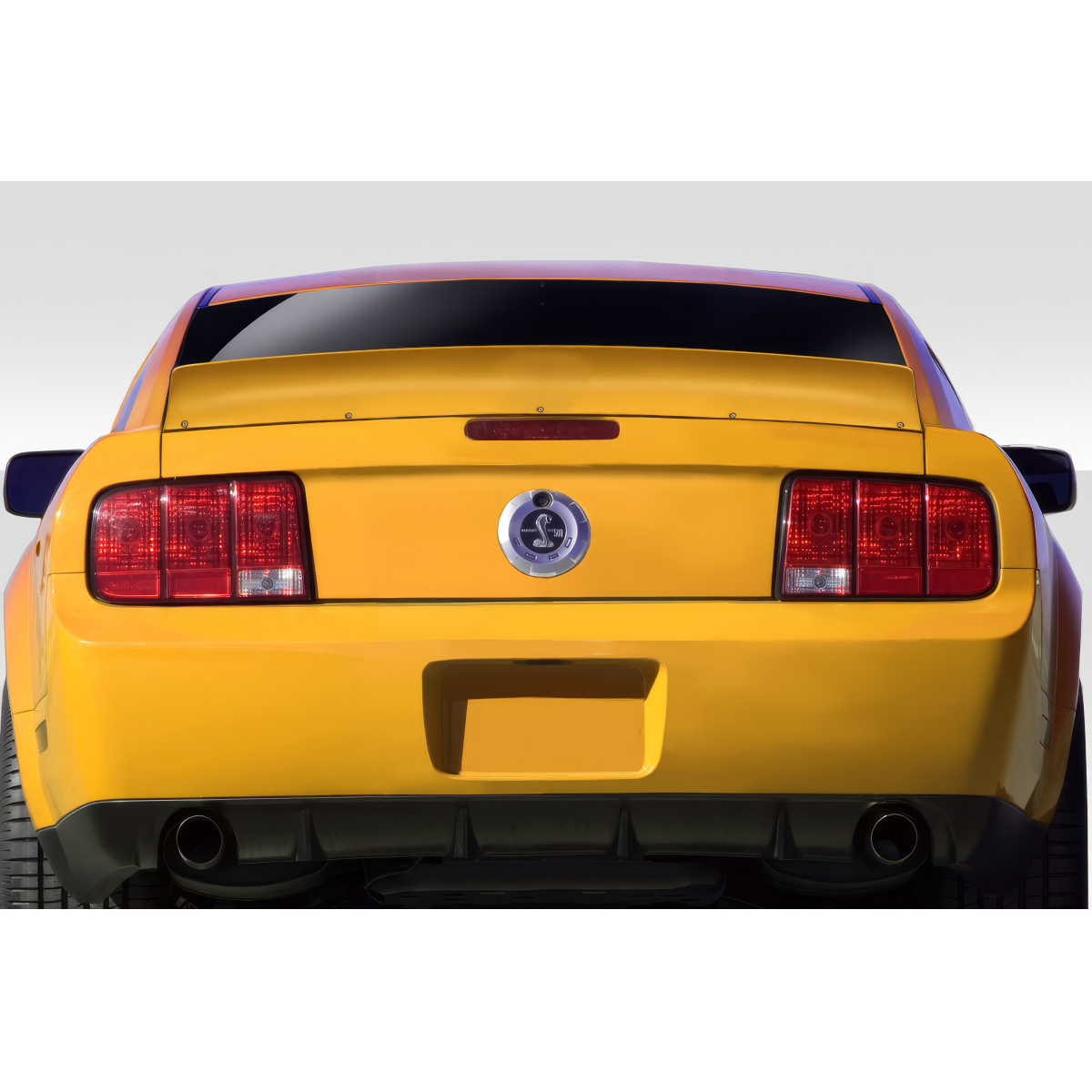 Modify your Ford Mustang 2005 with our Exterior/Wings - Rear view of vehicle from slightly above angle