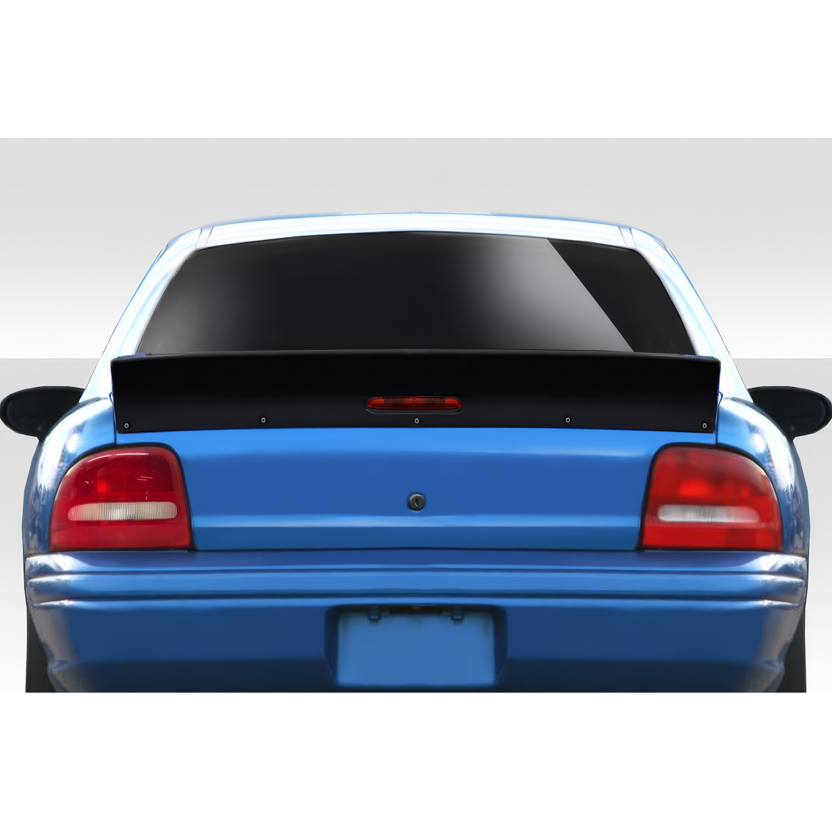 Modify your Dodge Neon 1995 with our Exterior/Wings - Rear view of car at a straight angle