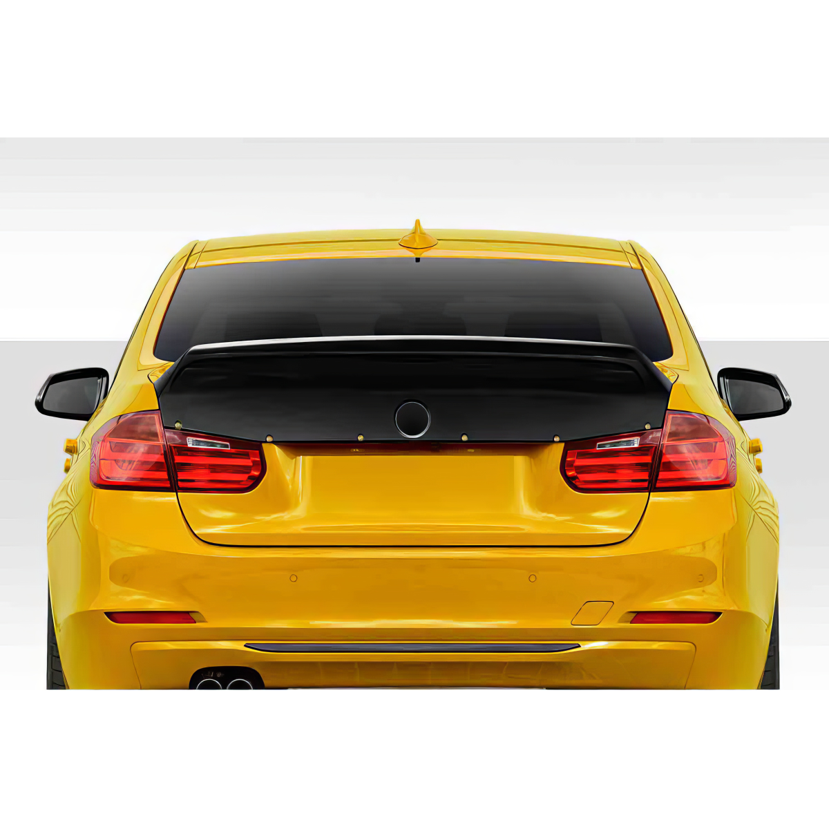 Modify your BMW 3-Series 2012 with our Exterior/Wings - Rear view at a straight angle