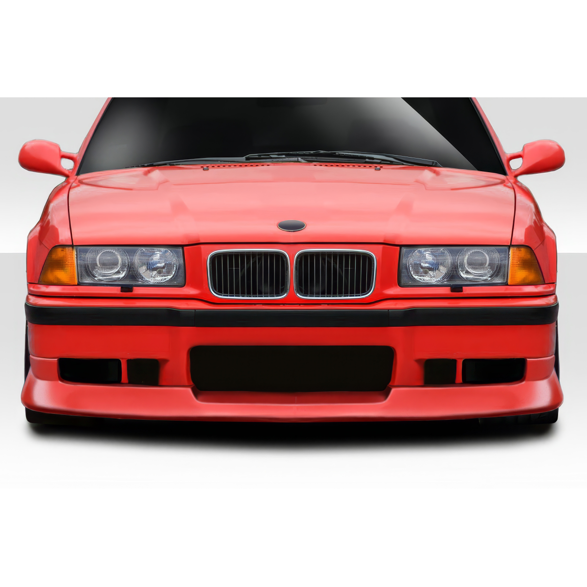 Modify your BMW M3 1992 with our Exterior/Front Bumpers or Lips - Front view of vehicle at eye level