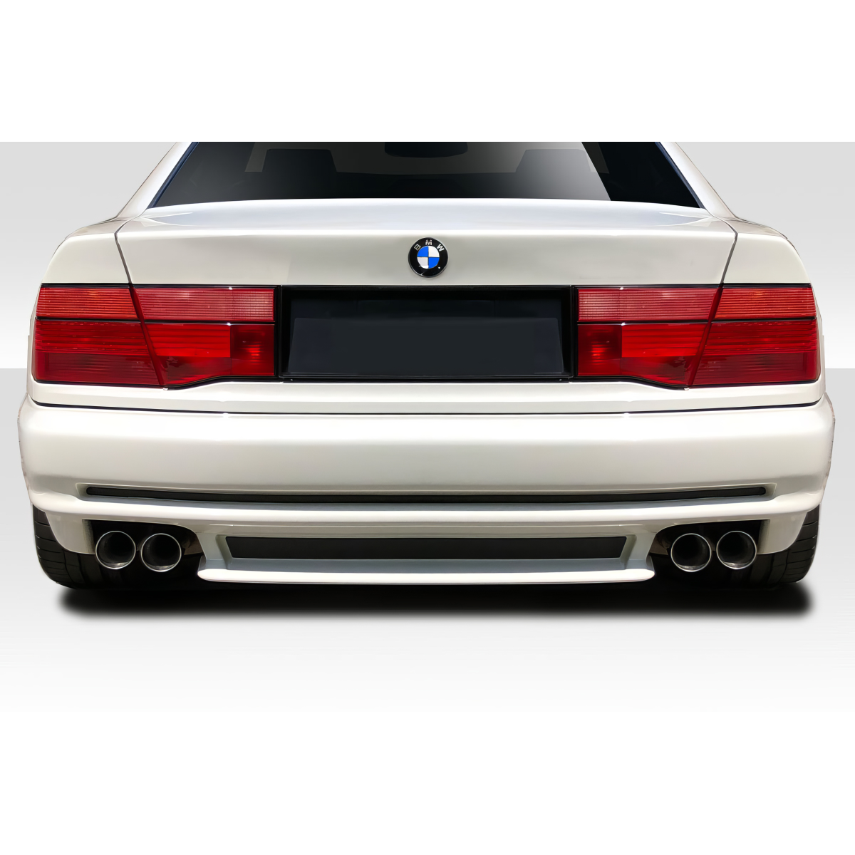 Modify your BMW 8-Series 1991 with our Exterior/Rear Bumpers or Lips - The image shows the rear view of the vehicle