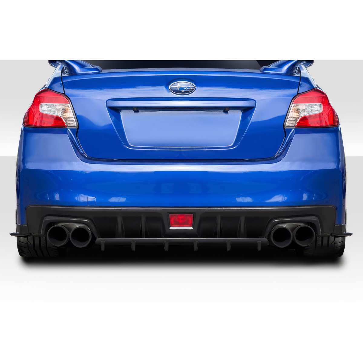 Modify your Subaru Impreza 2015 with our Exterior/Diffusers - Rear view angle of the vehicle is straight on