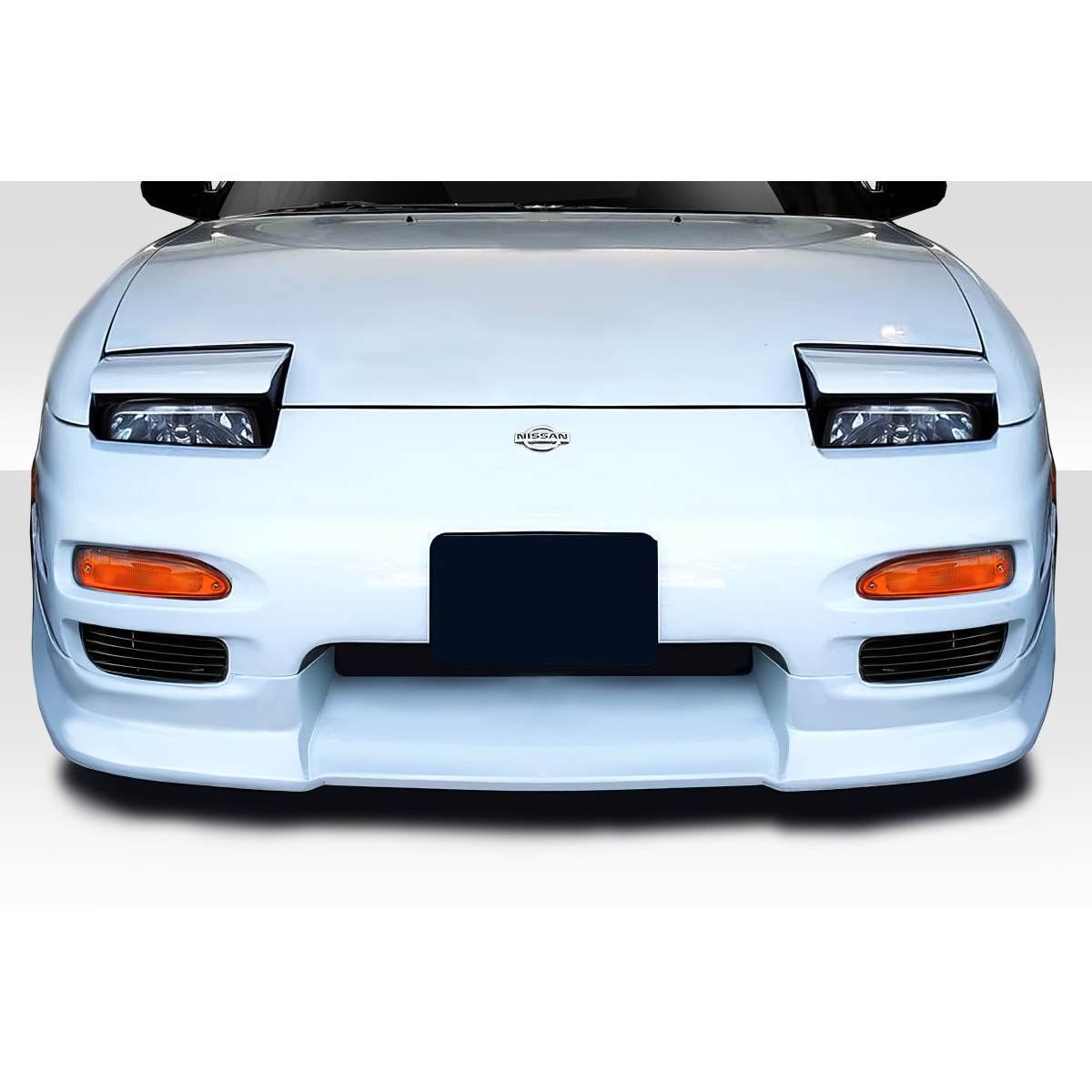 Modify your Nissan 240SX 1991 with our Exterior/Front Lips - Frontal view of the vehicle part