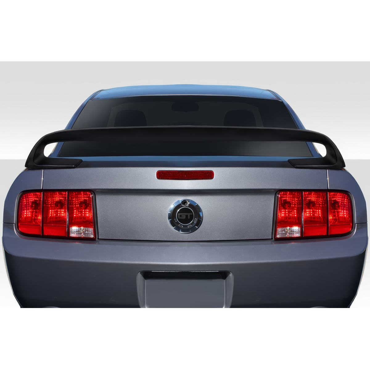 Modify your Ford Mustang 2005 with our Exterior/Wings - Rear view of the vehicle at a straight angle