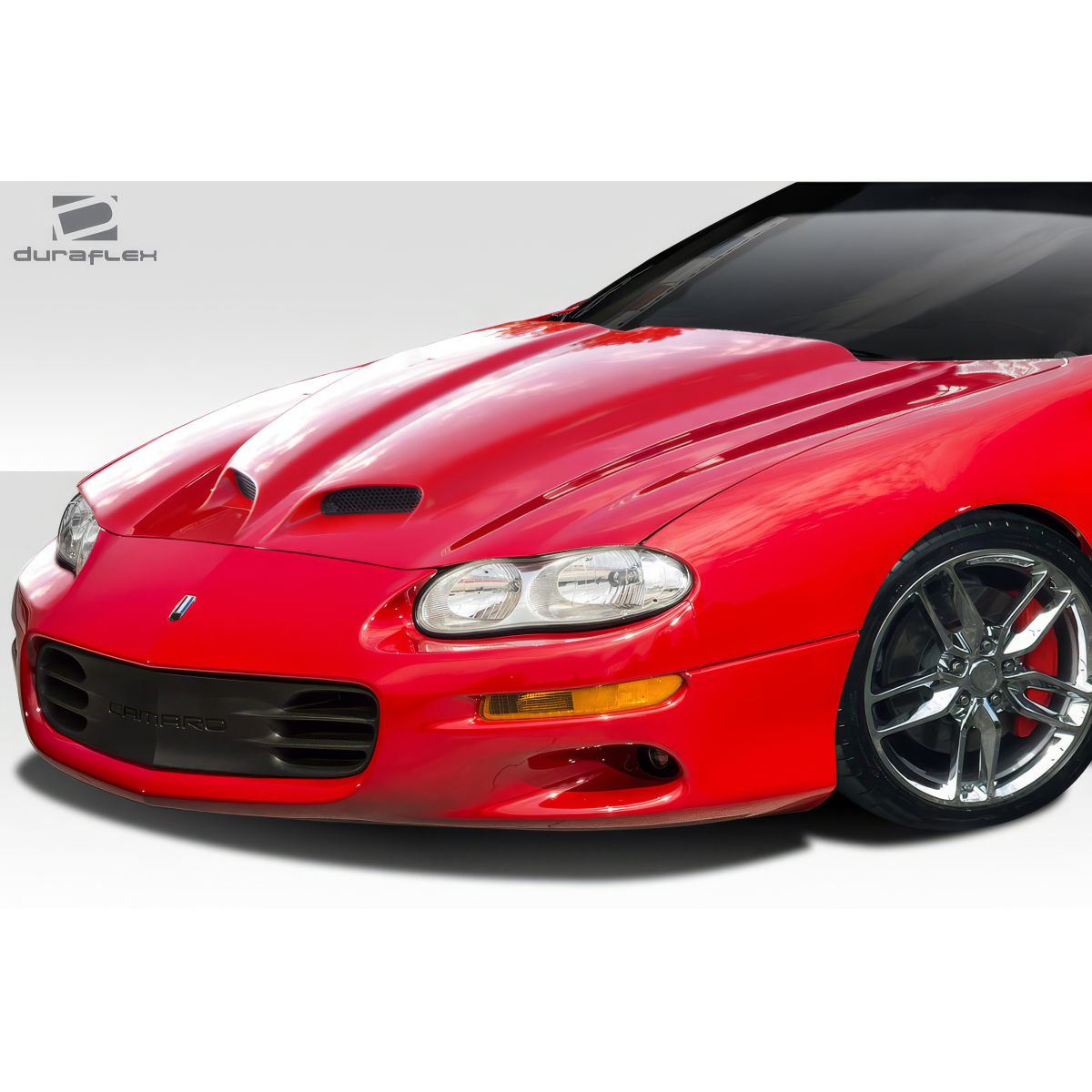 Modify your Chevrolet Camaro 1998 with our Exterior/Hoods - Front angled view of the Camaro hood