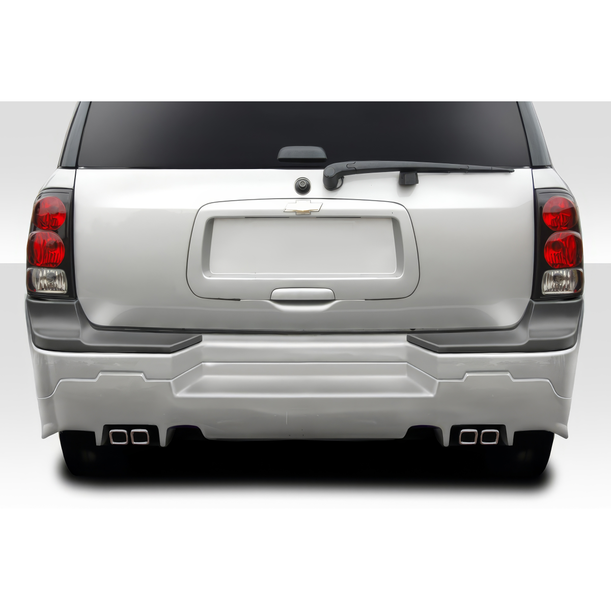 Modify your Chevrolet Trailblazer 2002 with our Exterior/Rear Bumpers - Rear view of vehicle at straight angle