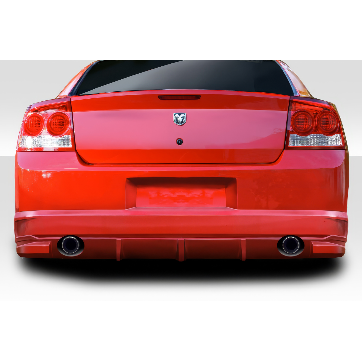 Modify your Dodge Charger 2006 with our Exterior/Rear Bumpers or Lips - Rear view angle of vehicle showing rear bumper