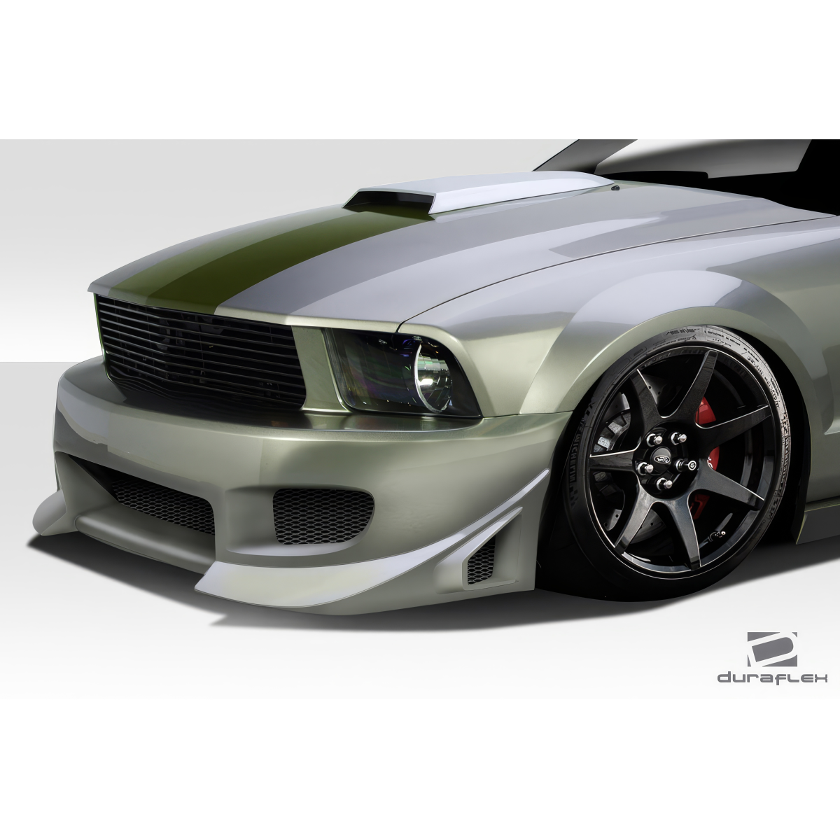 Modify your Ford Mustang 2005 with our Exterior/Complete Body Kits - Front angle view of bumper design