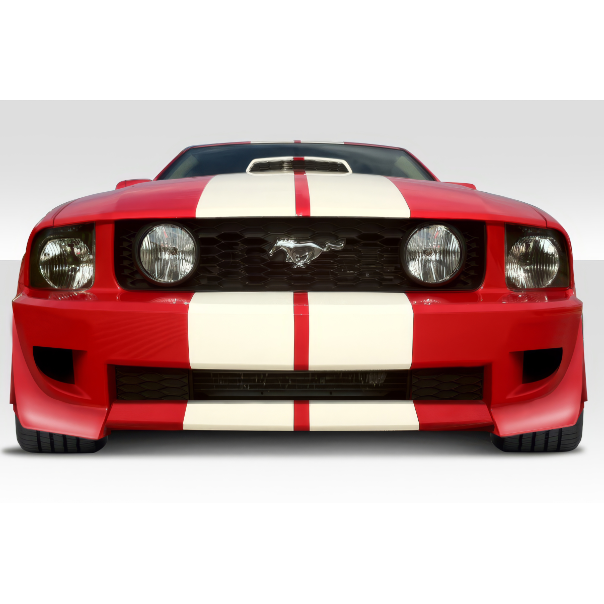 Modify your Ford Mustang 2005 with our Exterior/Complete Body Kits - Image shows vehicle front view at eye level