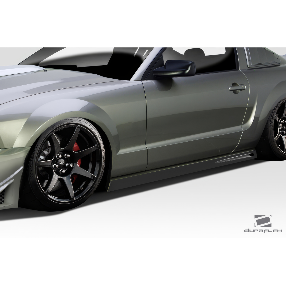 Modify your Ford Mustang 2005 with our Exterior/Complete Body Kits - Part is viewed from a low side angle