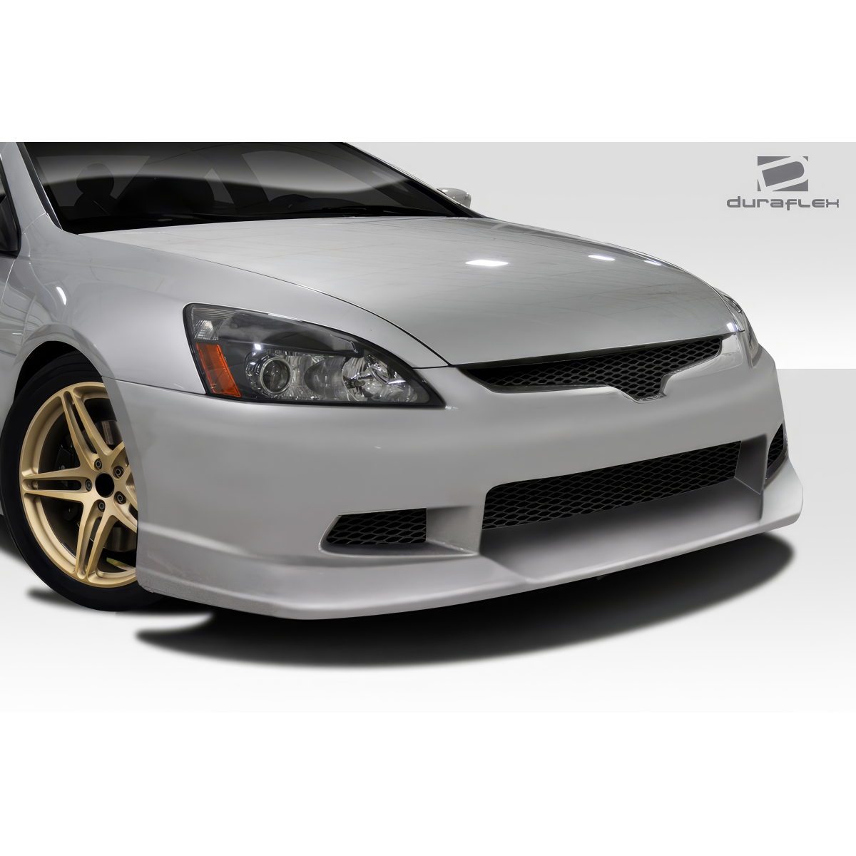 Modify your Honda Accord 2003 with our Exterior/Front Bumpers or Lips - Front angle slightly elevated view of bumper