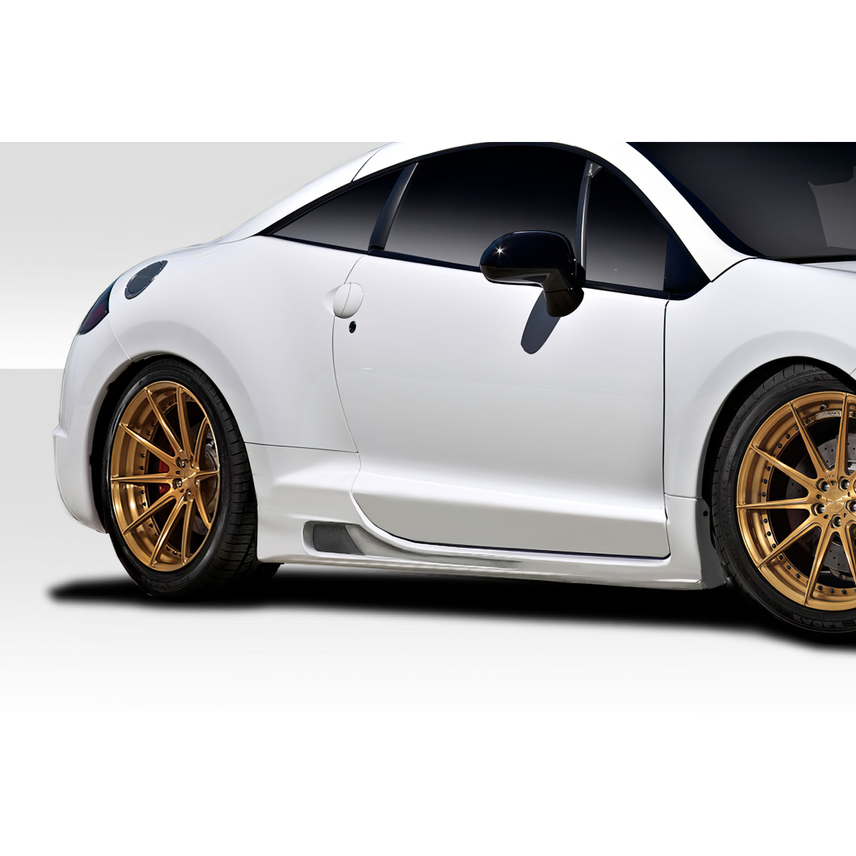 Modify your Mitsubishi Eclipse 2006 with our Exterior/Side Skirts - Side angle view of the vehicle part