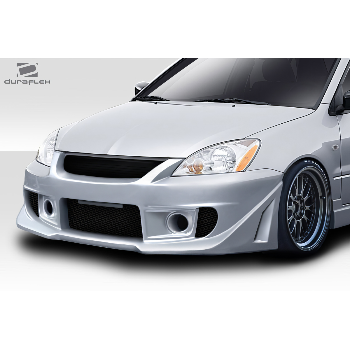 Modify your Mitsubishi Lancer 2004 with our Exterior/Front Bumpers or Lips - Front view angle of vehicle part shown