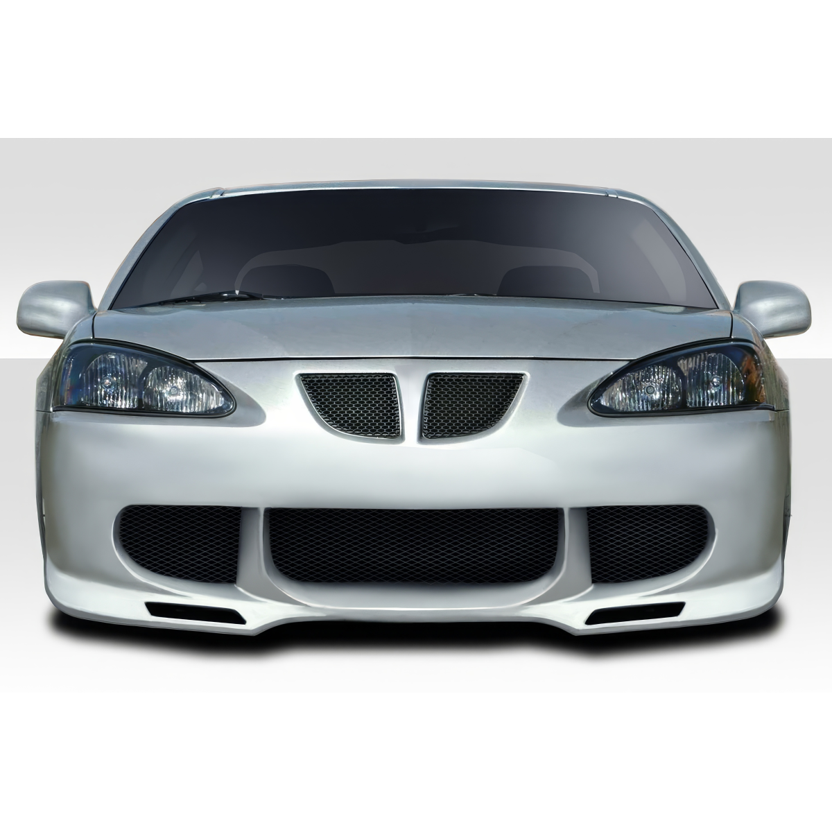 Modify your Pontiac Grand Prix 2004 with our Exterior/Front Bumpers or Lips - Front view of the car at a straight angle