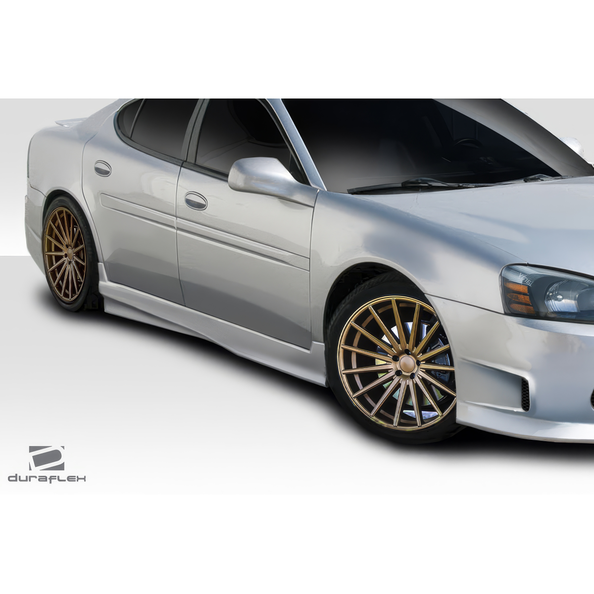 Modify your Pontiac Grand Prix 2004 with our Exterior/Complete Body Kits - Angled view from the side showcasing side skirts