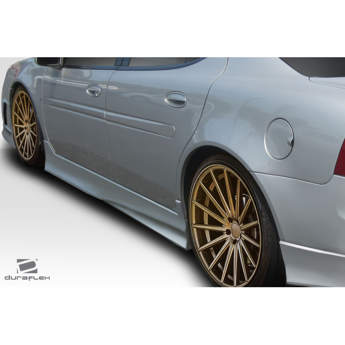 Modify your Pontiac Grand Prix 2004 with our Exterior/Complete Body Kits - Side view angle of vehicle showing side skirts