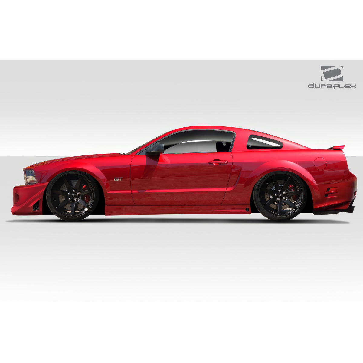 Modify your Ford Mustang 2005 with our Exterior/Complete Body Kits - Side view of vehicle with modified body kit