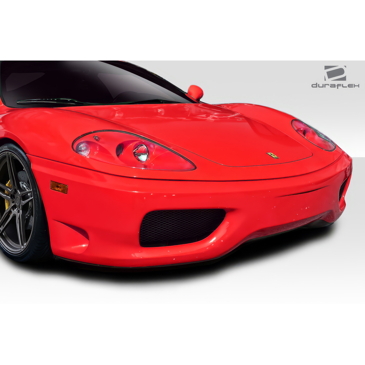 Modify your Ferrari 360 1999 with our Exterior/Front Bumpers or Lips - Front angle view of bumper highlighting design features