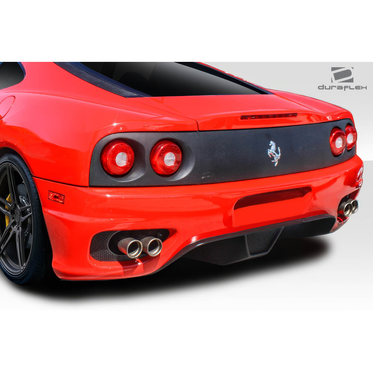 Modify your Ferrari 360 1999 with our Exterior/Rear Bumpers or Lips - Rear view angle of the Ferrari 360 Modena