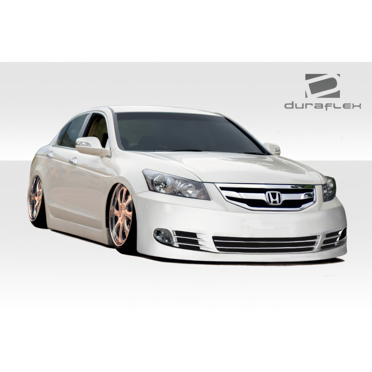 Modify your Honda Accord 2008 with our Exterior/Front Bumpers or Lips - Front view at low angle showing custom bumper design