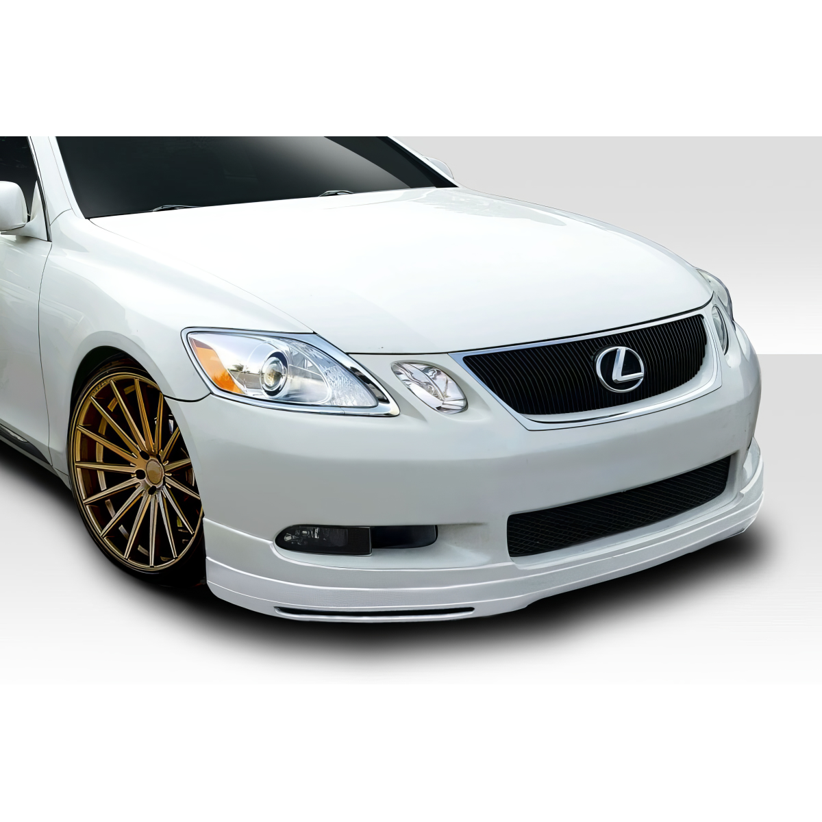 Modify your Lexus GS300 2006 with our Exterior/Front Bumpers or Lips - Front view angle focusing on bumper and wheels