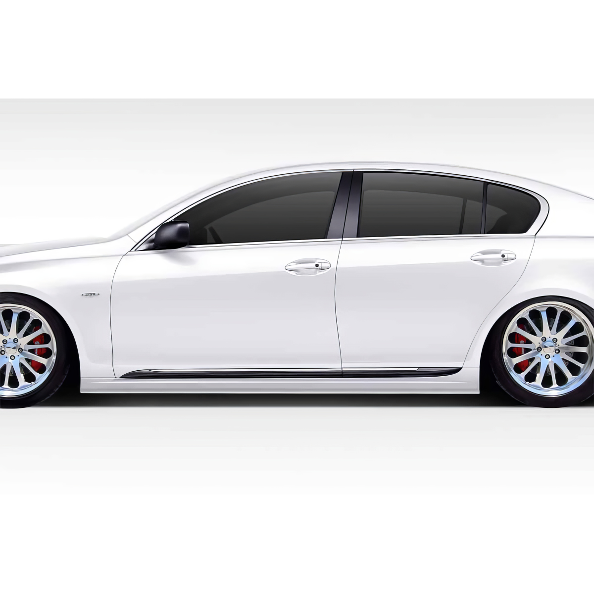 Modify your Lexus GS300 2006 with our Exterior/Side Skirts - Side view angle of vehicle showing body kit parts