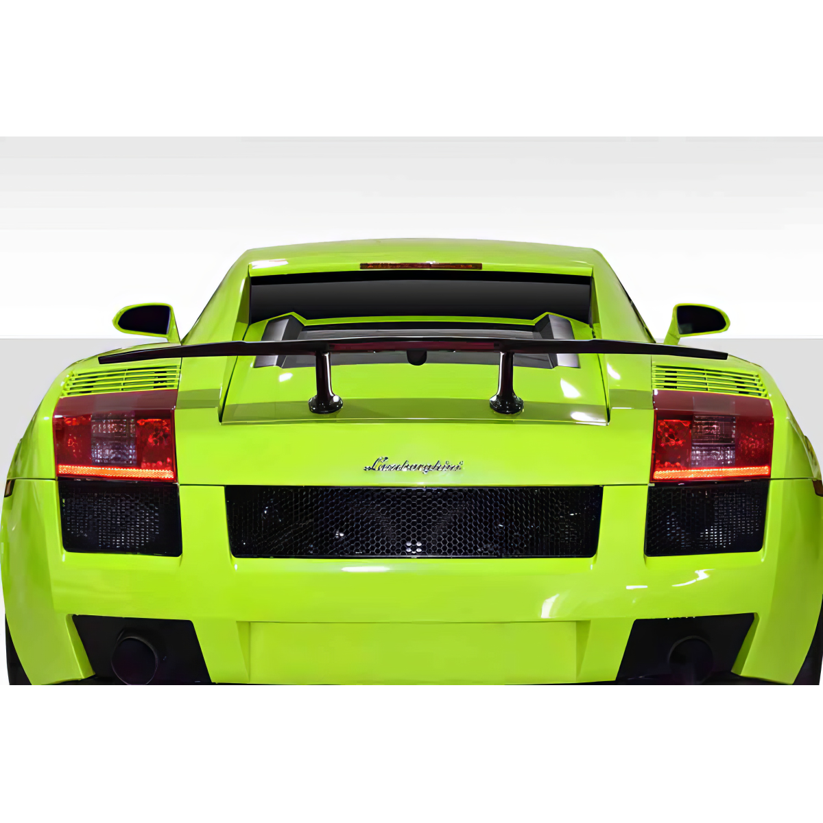 Modify your Lamborghini Gallardo 2004 with our Exterior/Wings - Rear view angle of the vehicle