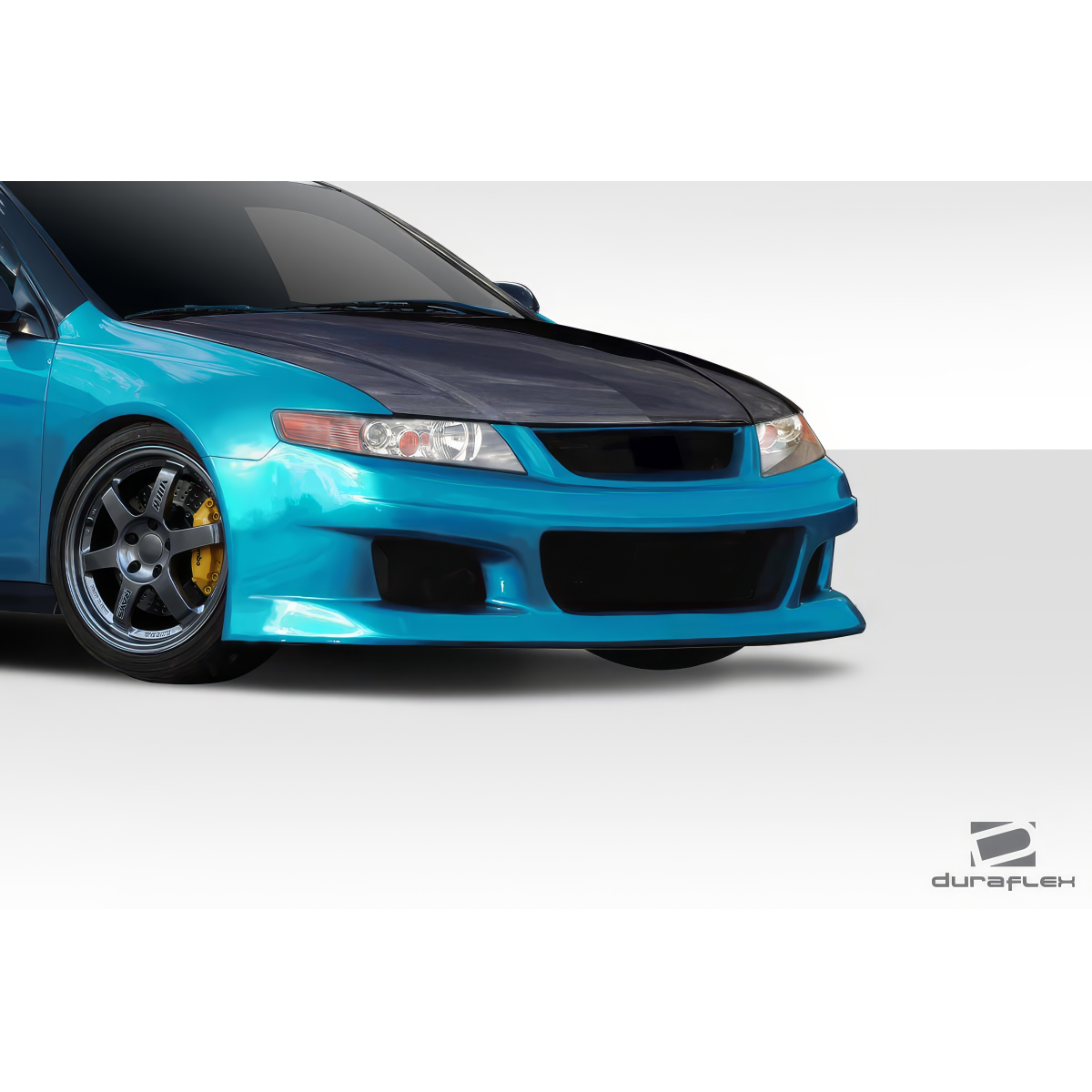 Modify your Acura TSX 2004 with our Exterior/Front Bumpers or Lips - Front three quarter angle of the bumper part