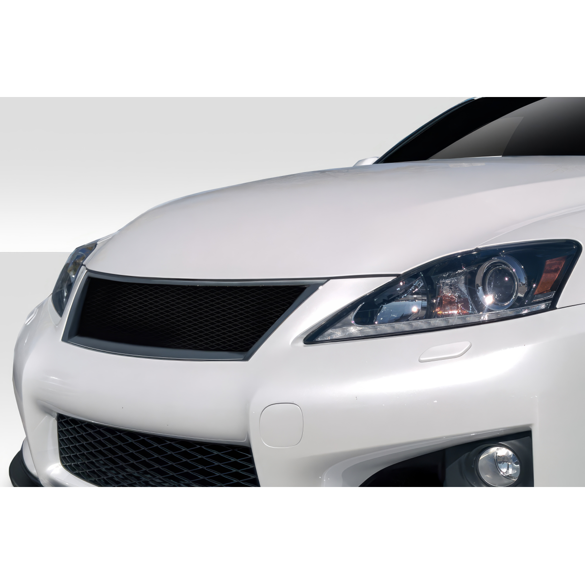 Modify your Lexus IS F 2008 with our Exterior/Grilles - Front angle view of the vehicle and grille part