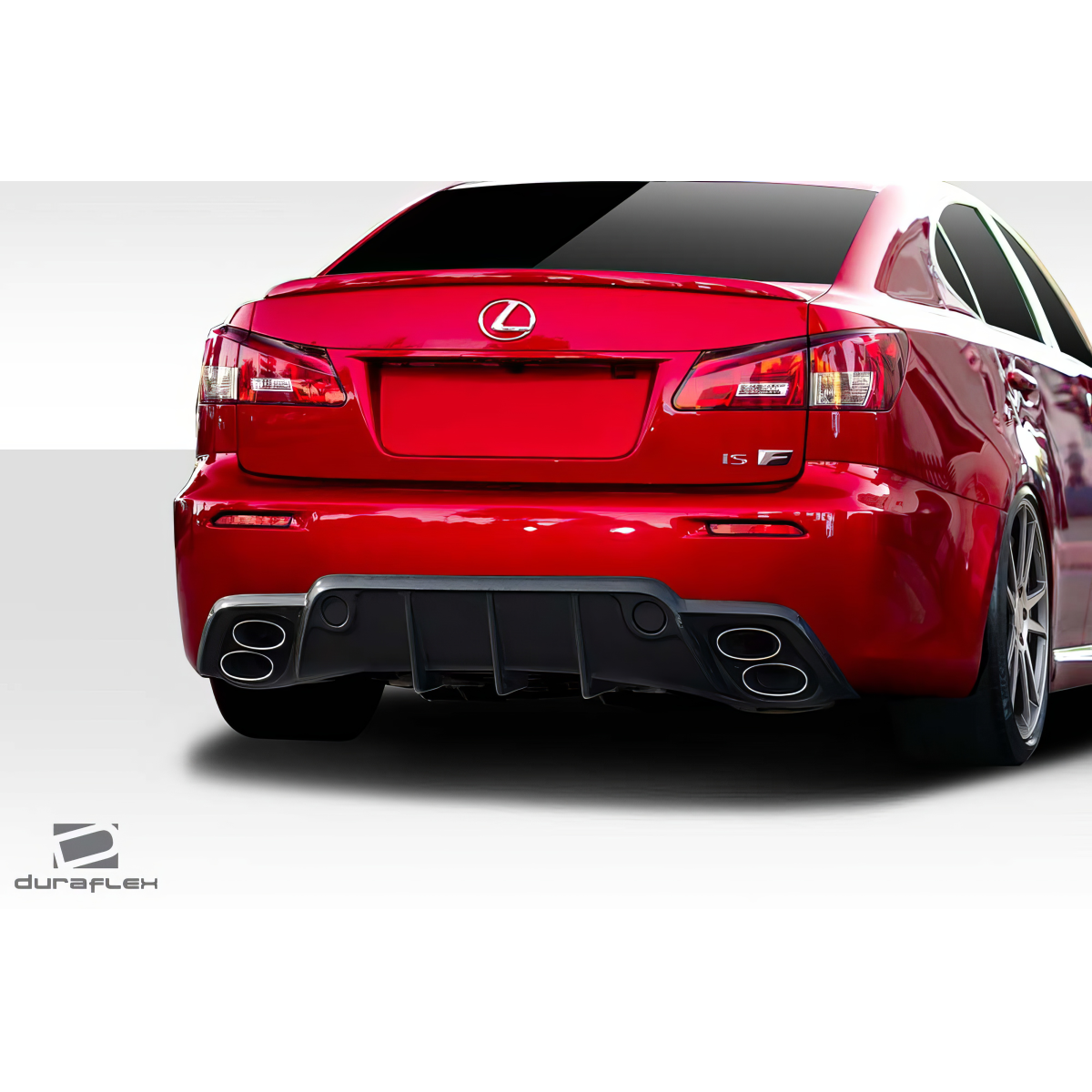 Modify your Lexus IS F 2008 with our Exterior/Rear Bumpers or Lips - Rear angle view of Lexus IS F showing rear bumper