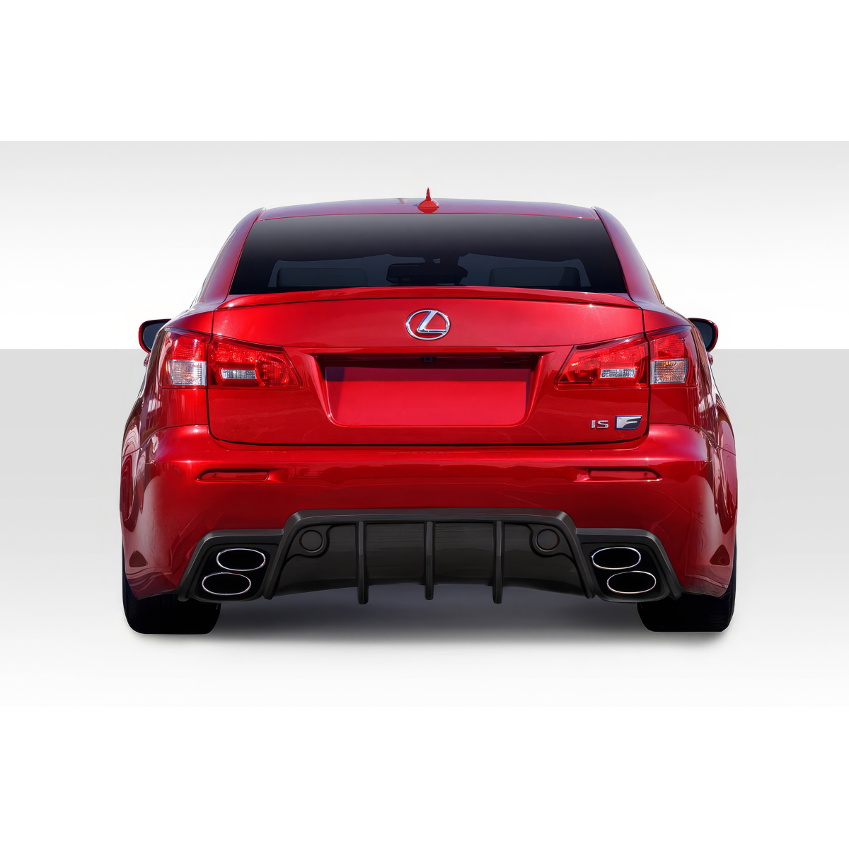 Modify your Lexus IS F 2008 with our Exterior/Rear Bumpers or Lips - Rear view of vehicle facing directly at camera