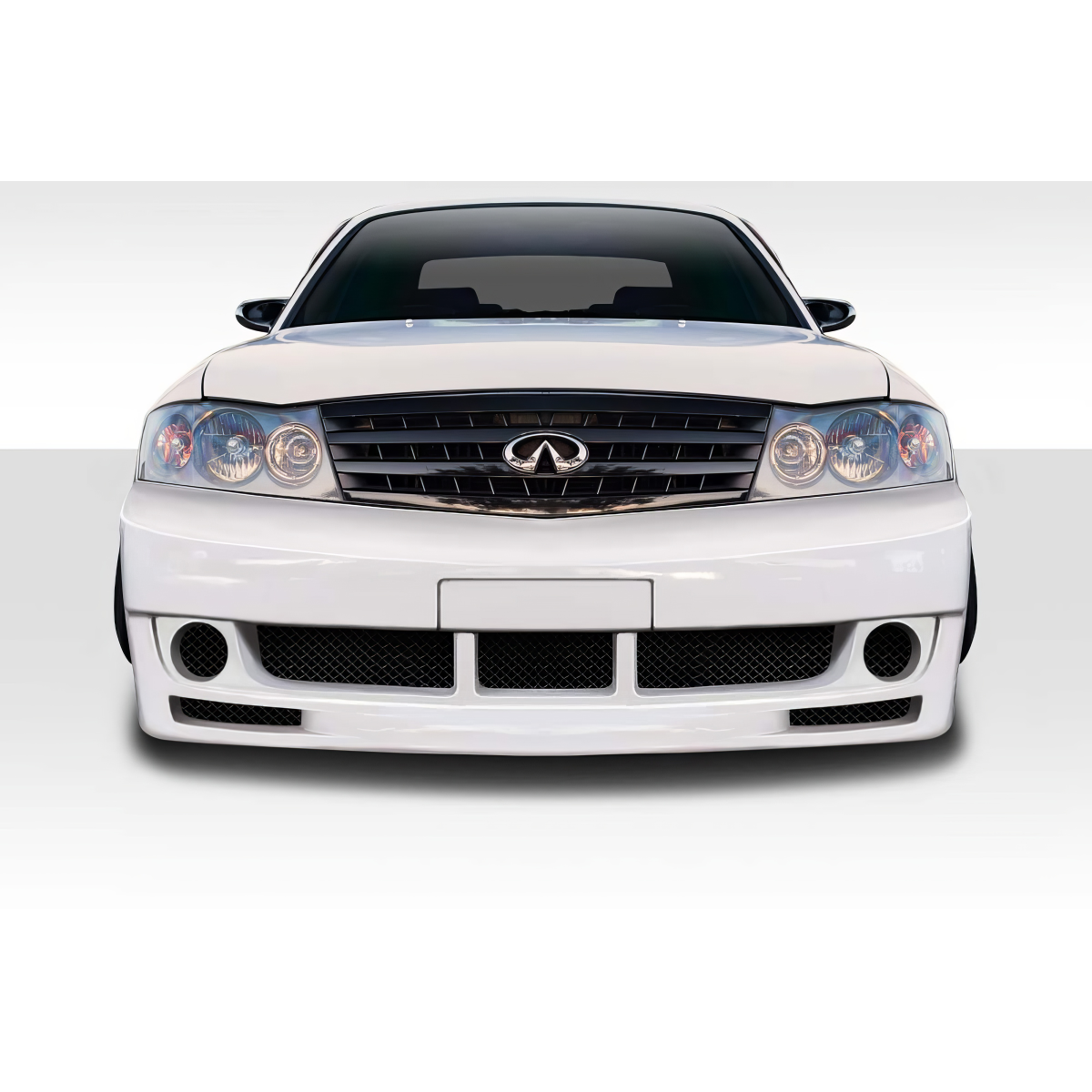 Modify your Infiniti M45 2003 with our Exterior/Front Bumpers or Lips - Front view of the car at straight angle