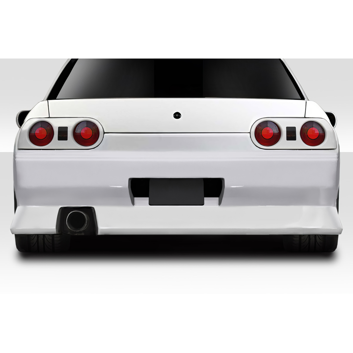 Modify your Nissan Skyline 1989 with our Exterior/Rear Bumpers or Lips - Rear view of bumper at straight angle