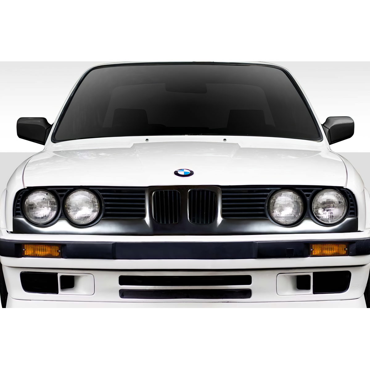 Modify your BMW 3-Series 1984 with our Exterior/Grilles - Front view of a BMW 3 Series E30 grille