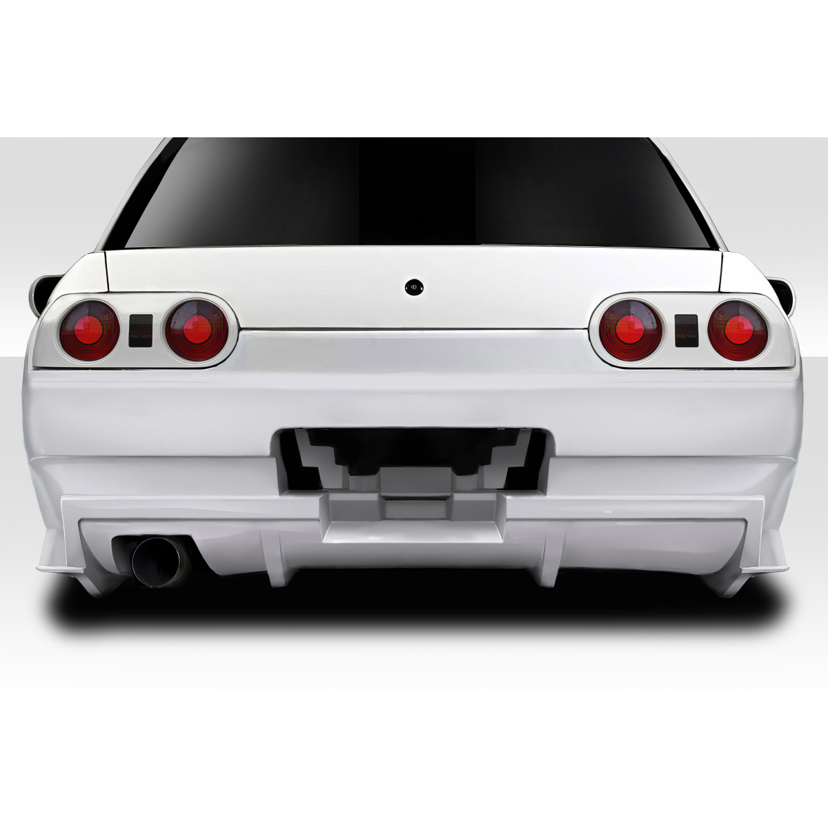 Modify your Nissan Skyline 1989 with our Exterior/Rear Bumpers or Lips - Rear view angle of the vehicle part shown