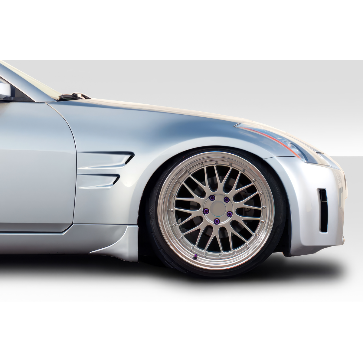 Modify your Nissan 350Z 2003 with our Exterior/Fenders - Side angle view of Nissan 350Z fender