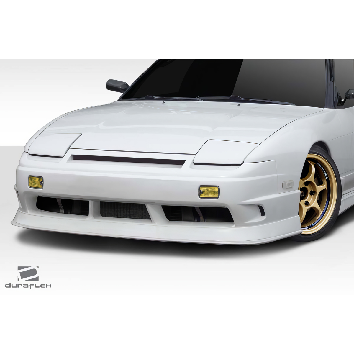 Modify your Nissan 240SX 1989 with our Exterior/Front Bumpers - Front angle view of the vehicle part