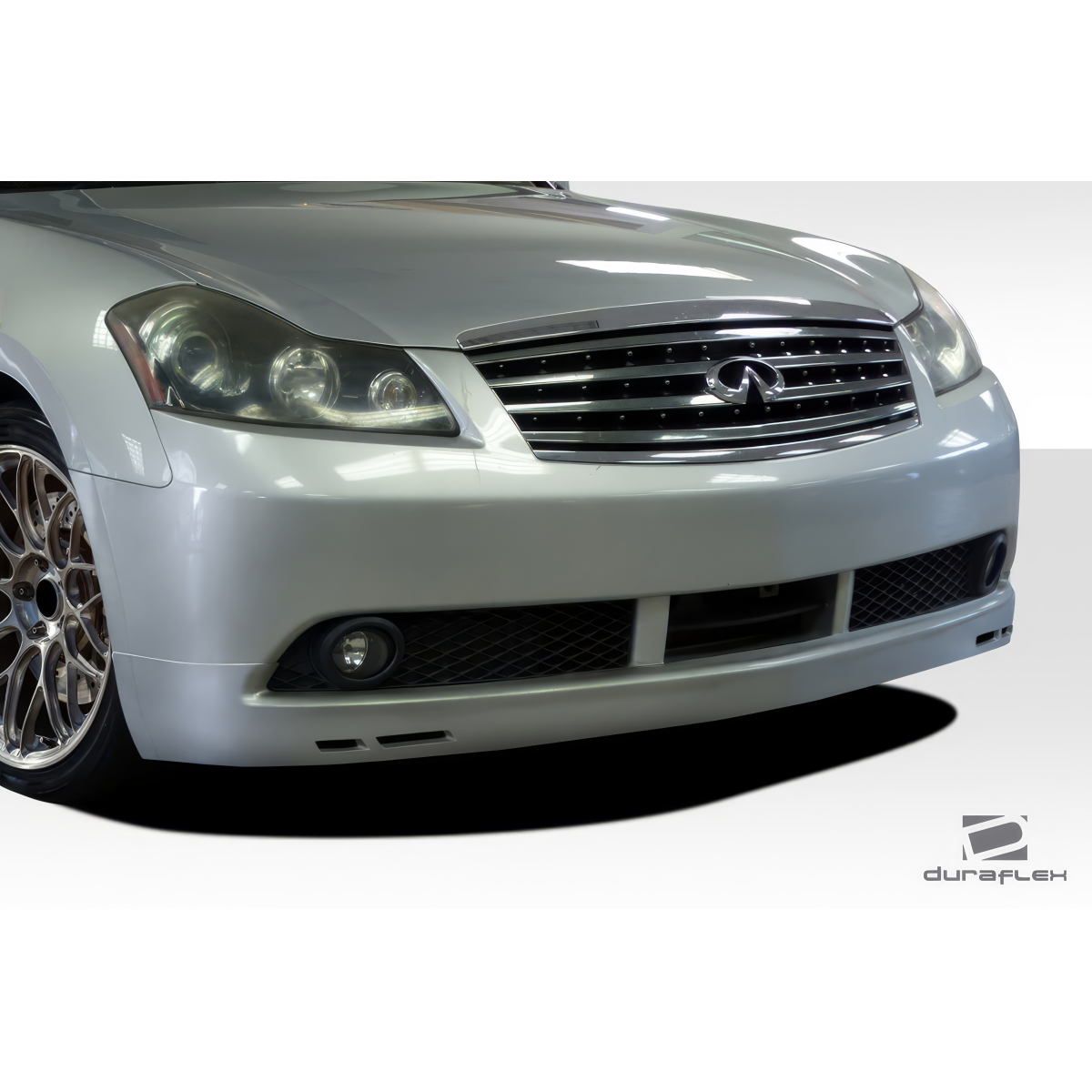 Modify your Infiniti M35 2006 with our Exterior/Front Lips - Front angle view of 2006 2007 Infiniti M35 M45