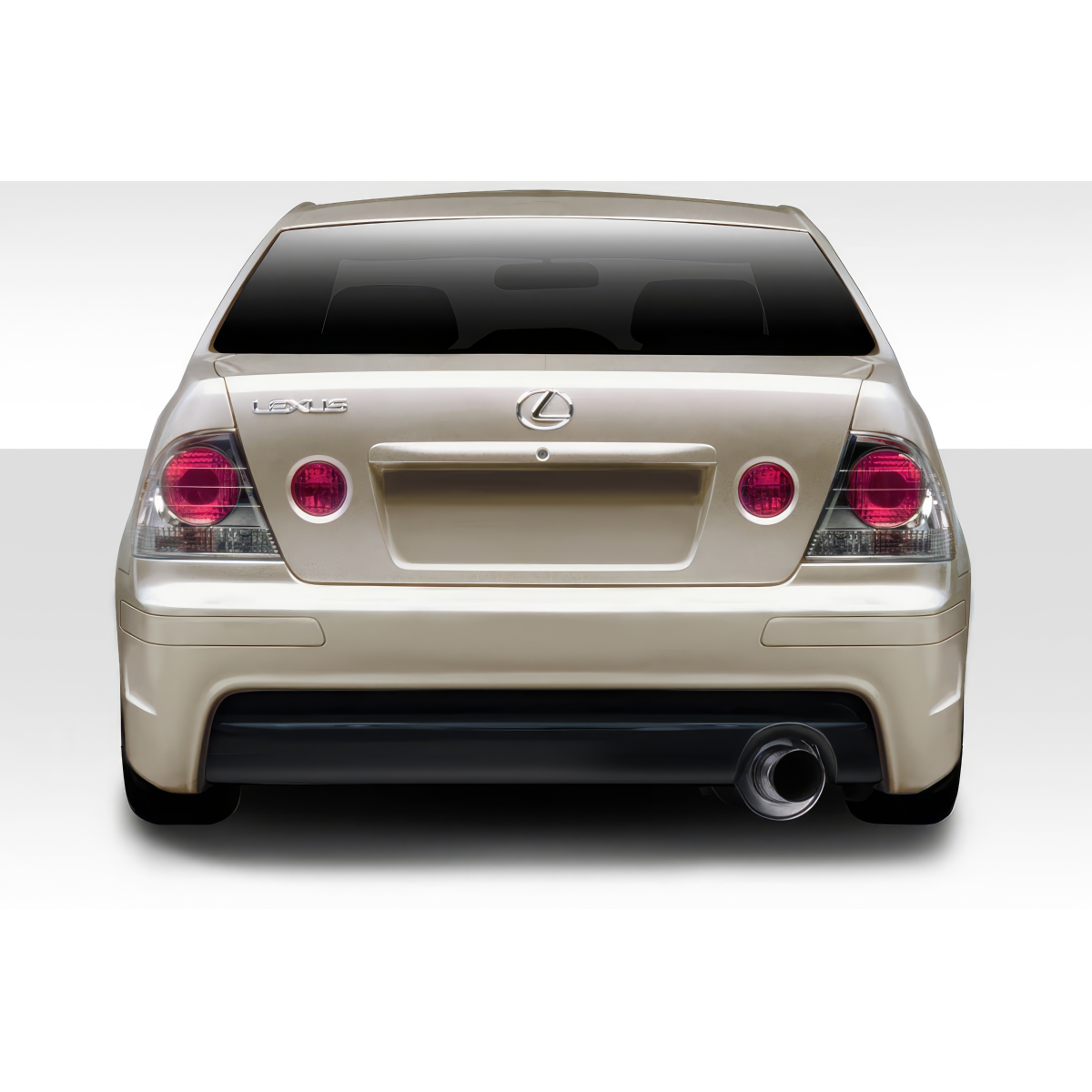 Modify your Lexus IS Series 2000 with our Exterior/Rear Bumpers or Lips - Image shows rear view of the vehicle