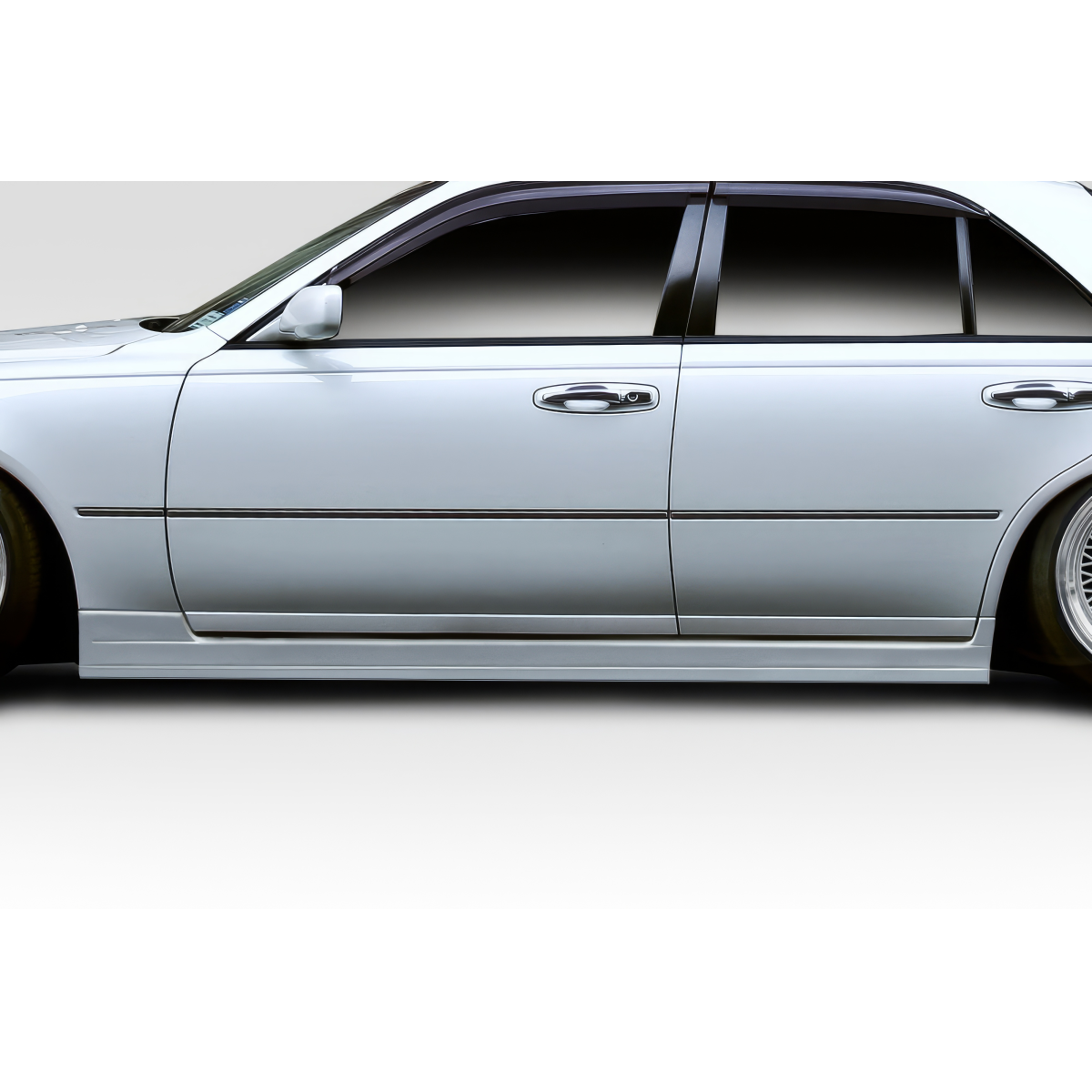 Modify your Infiniti J 1997 with our Exterior/Side Skirts - Side view of vehicle at horizontal angle