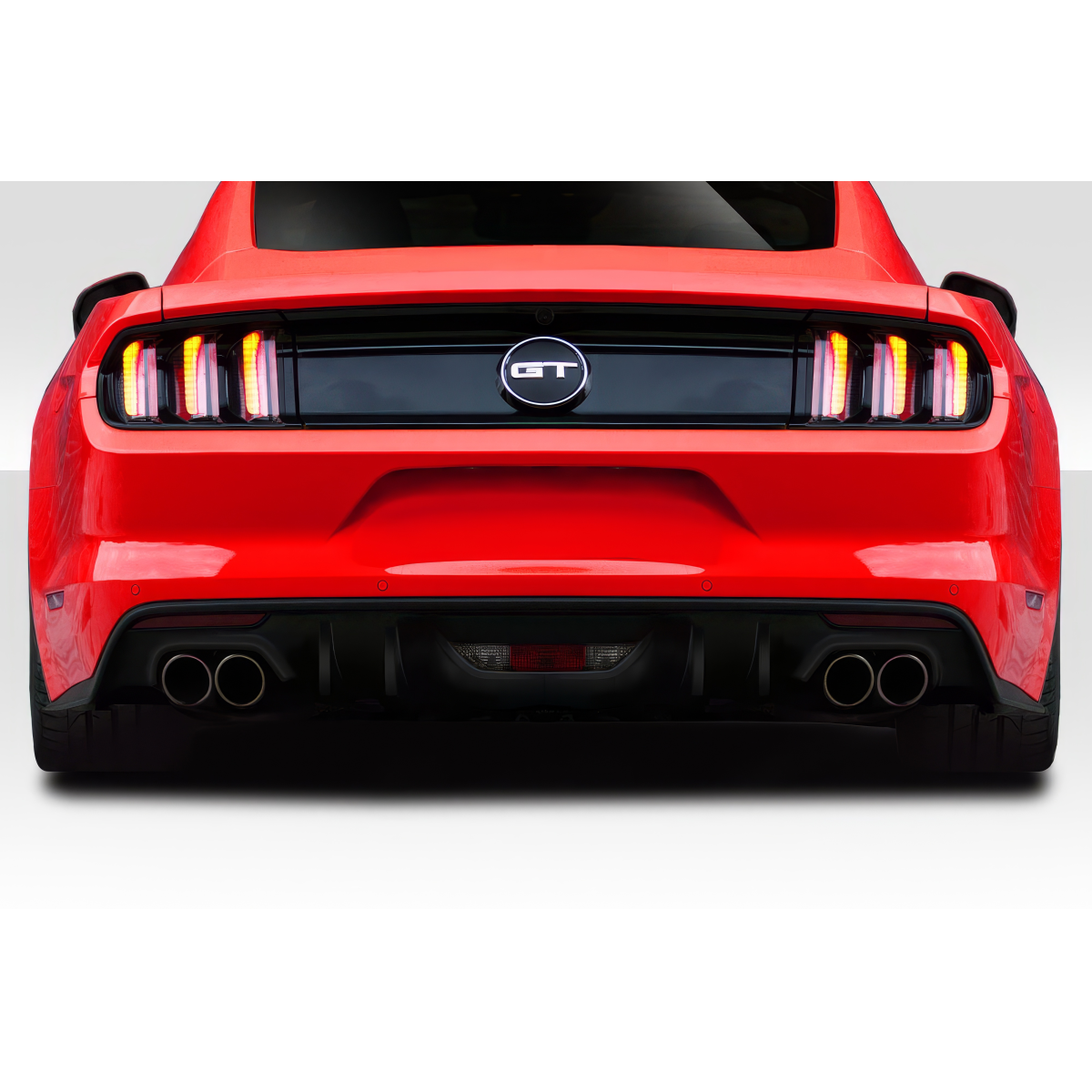 Modify your Ford Mustang 2015 with our Exterior/Diffusers - Straight rear view of the vehicle