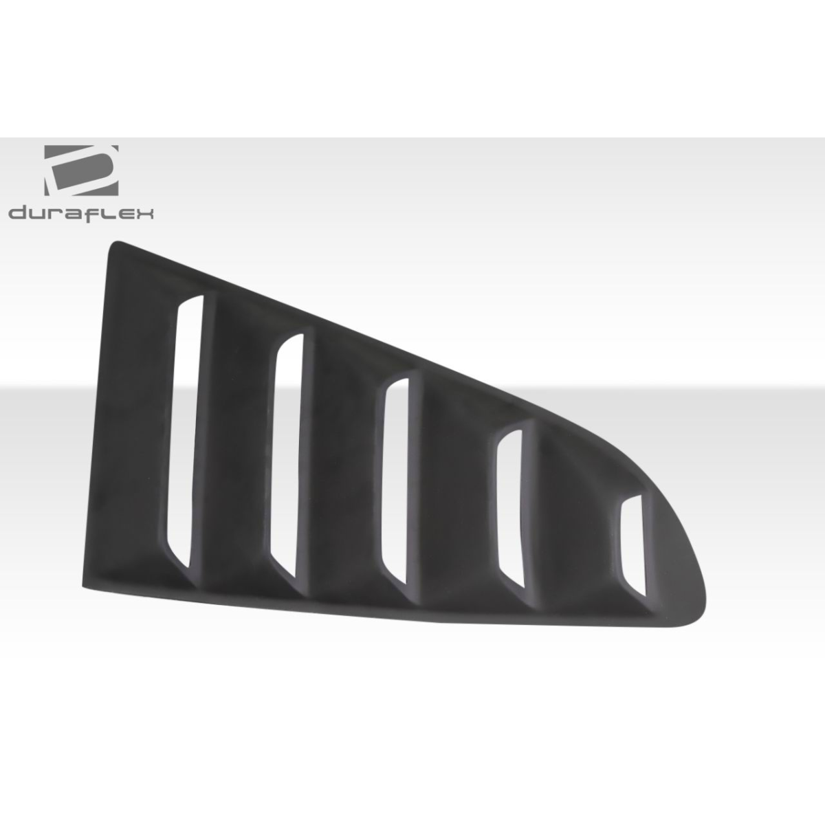 Modify your Ford Mustang 2015 with our Exterior/Scoops - Angled view of a black window scoop