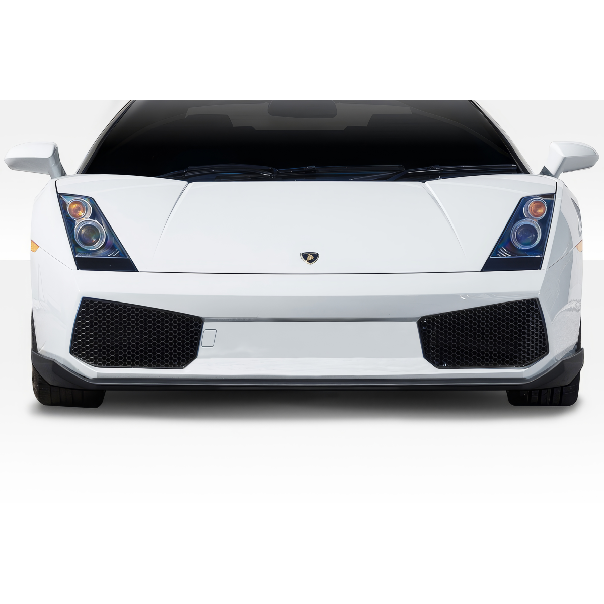 Modify your Lamborghini Gallardo 2004 with our Exterior/Front Bumpers or Lips - Front view of vehicle at eye level angle