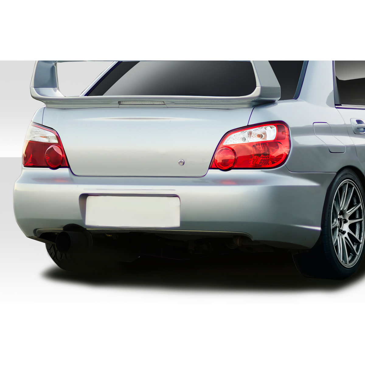 Modify your Subaru Impreza 2004 with our Exterior/Rear Bumpers or Lips - Rear angle view of vehicle bumper