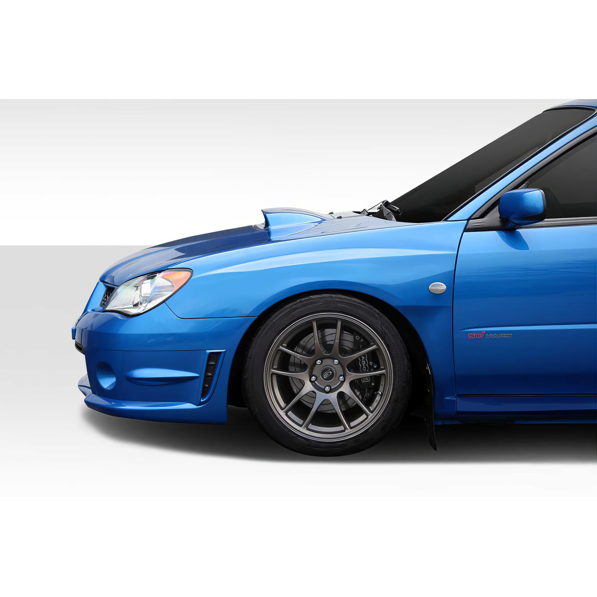 Modify your Subaru Impreza 2006 with our Exterior/Fenders - Side angle view of fender on Subaru Impreza